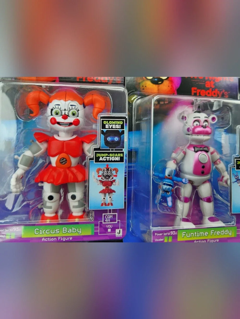 NWT Jazwares FNaf Circus Baby And Funtime Freddy Figure Set Of 2
